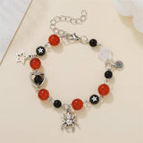 HALLOWEEN SPIDER HEART STAR BRACELET_CWAJE2453