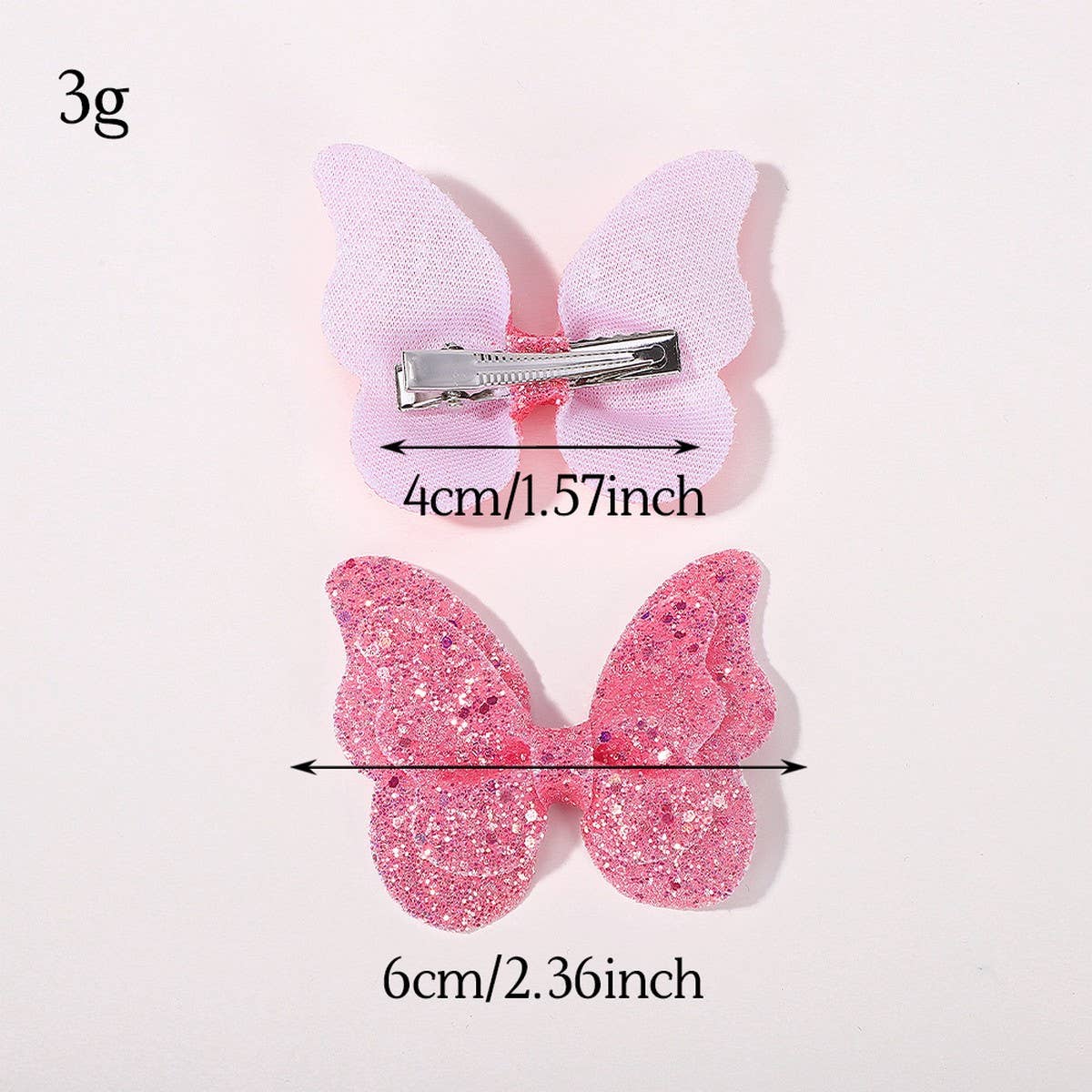 3D GRADIENT GLITTER BOW BABY HAIR CLIP_CWAHA6755