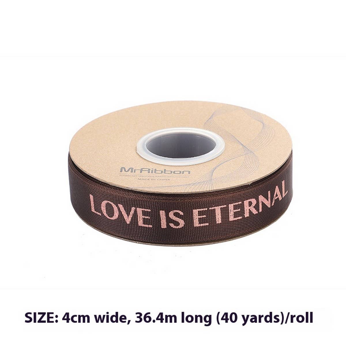 GOLD STAMPED THREADED RIBBON DIY BOW RIBBON_CWMM5778