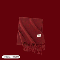 Cwasc2723_Christmas Plaid Atmosphere Warm Scarf