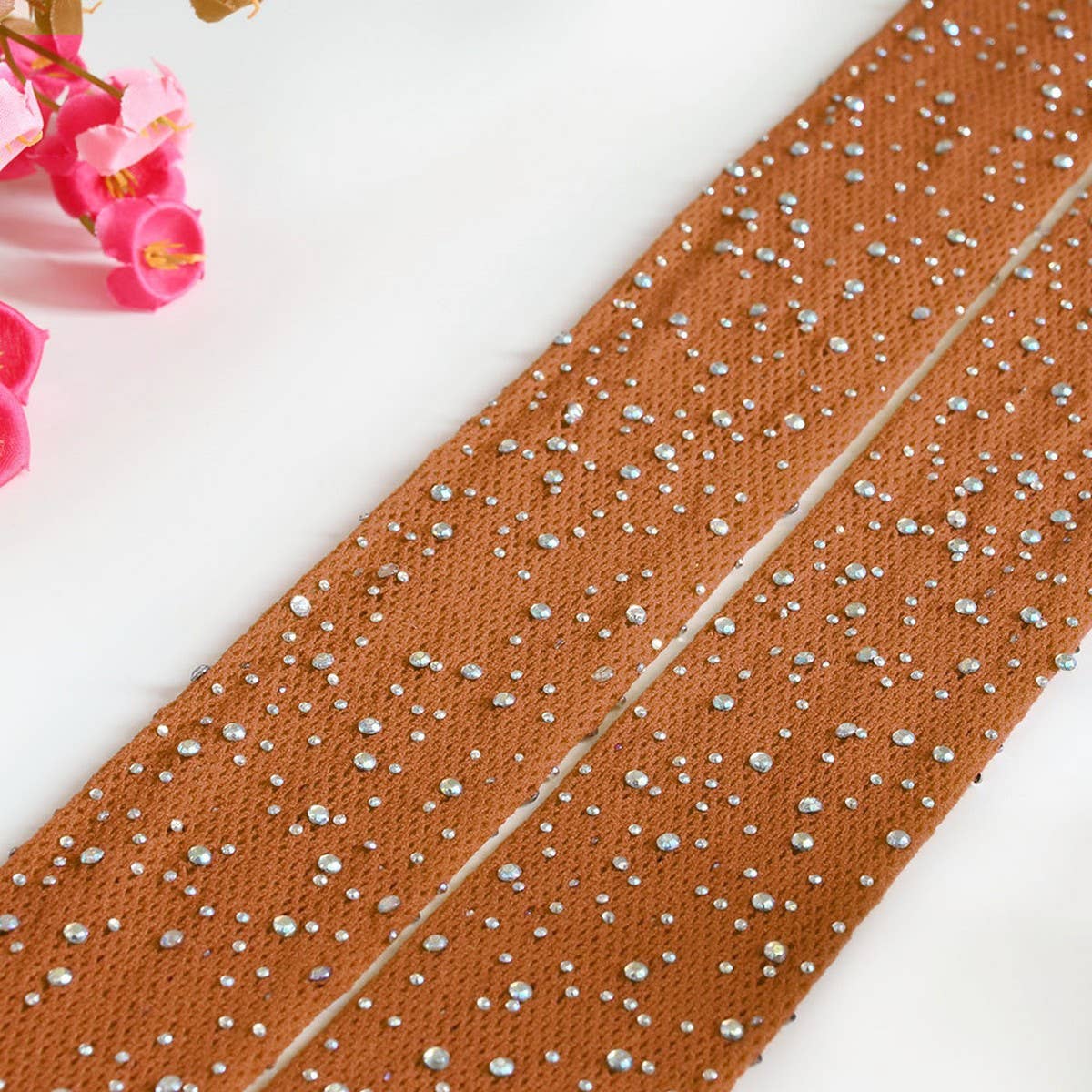 Women Sparkle Rhinestone Fishnets Stockings_Cwms0230