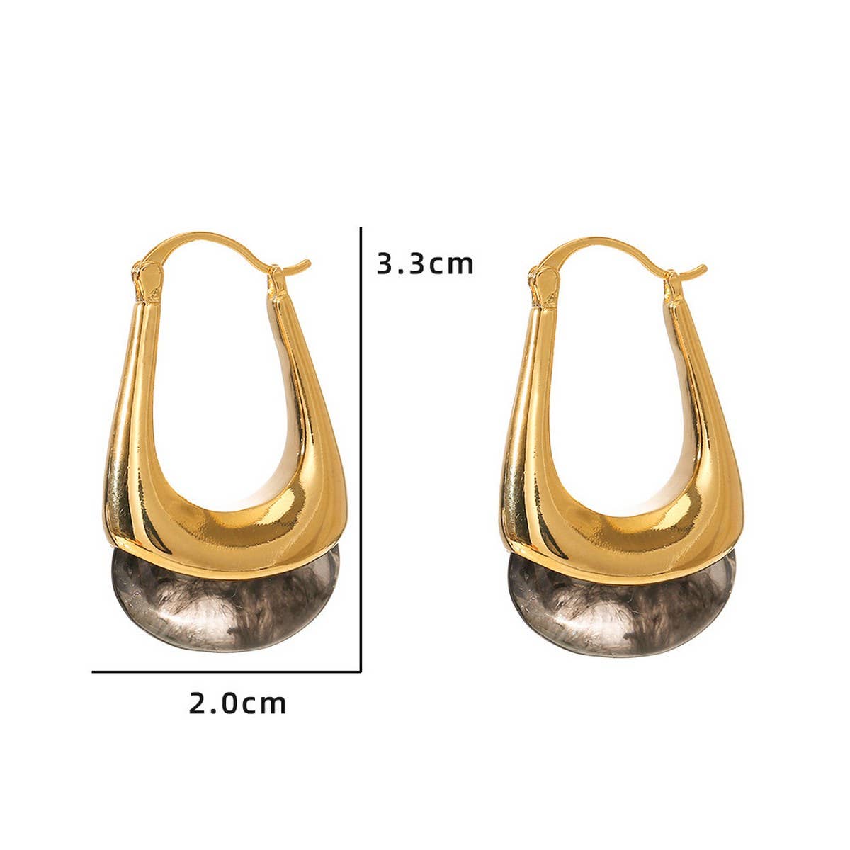 MINIMALIST STAINLESS STEEL SMOOTH TEARDROP EARRINGS_CWMM8906