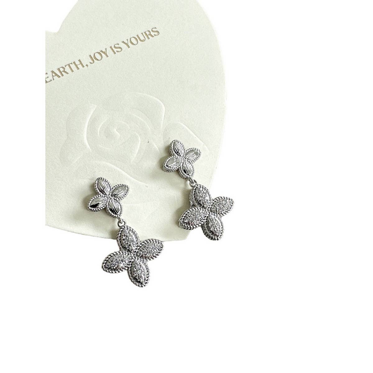 MICRO INLAID ZIRCON FLOWER EARRINGS_CWAJE1307