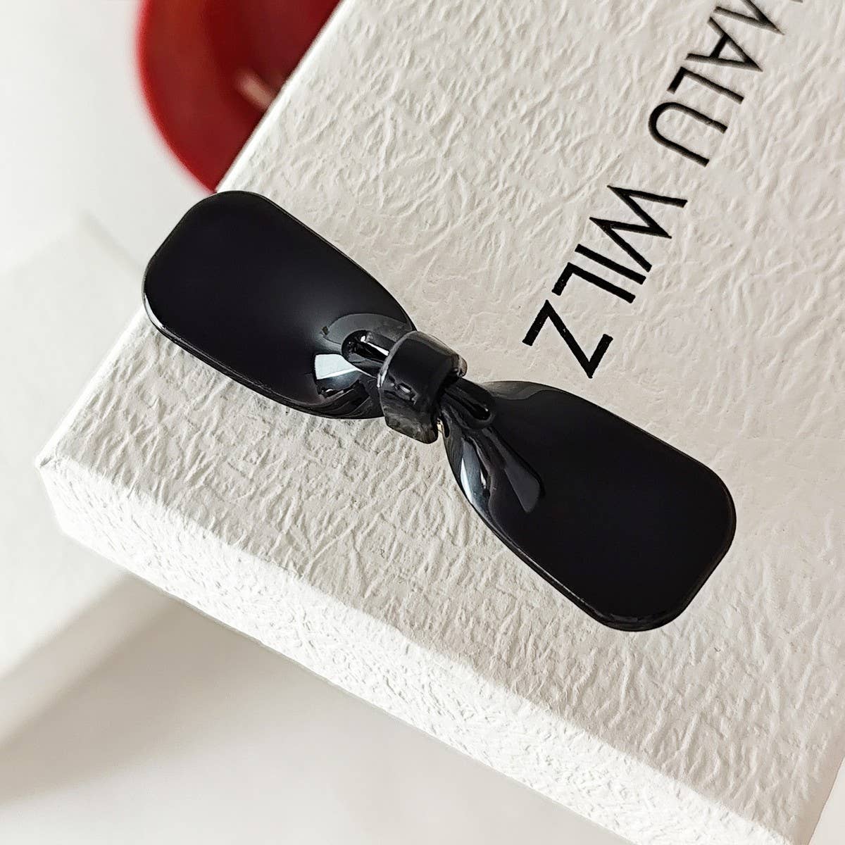 Chic Bow Acetate Hair Clip ? Side Bang Duckbill_Cwaha07277