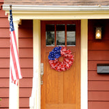 Usa Flag Star Ribbon Wreath For July 4Th Decor_Cwaje05386