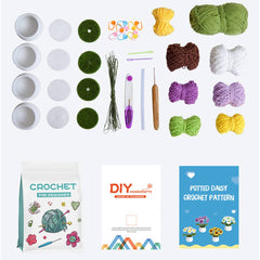 NEW DAISY POTTED HANDMADE DIY MATERIAL PACKAGE_CWMM0837