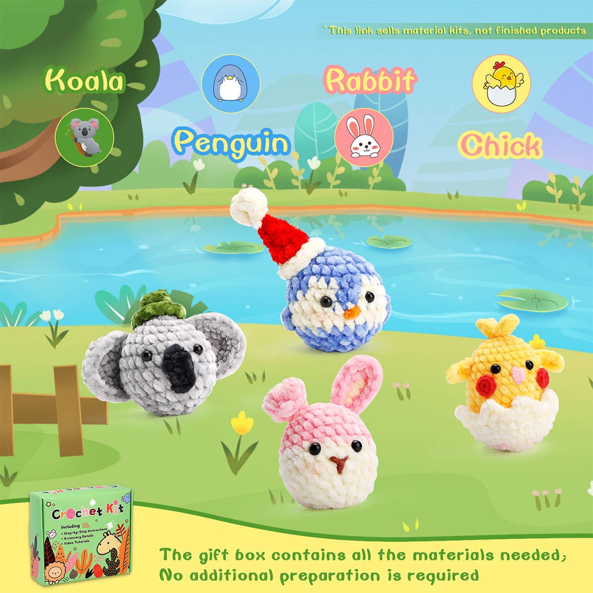 Woolen Doll Crochet Material Package_Cwmm0810