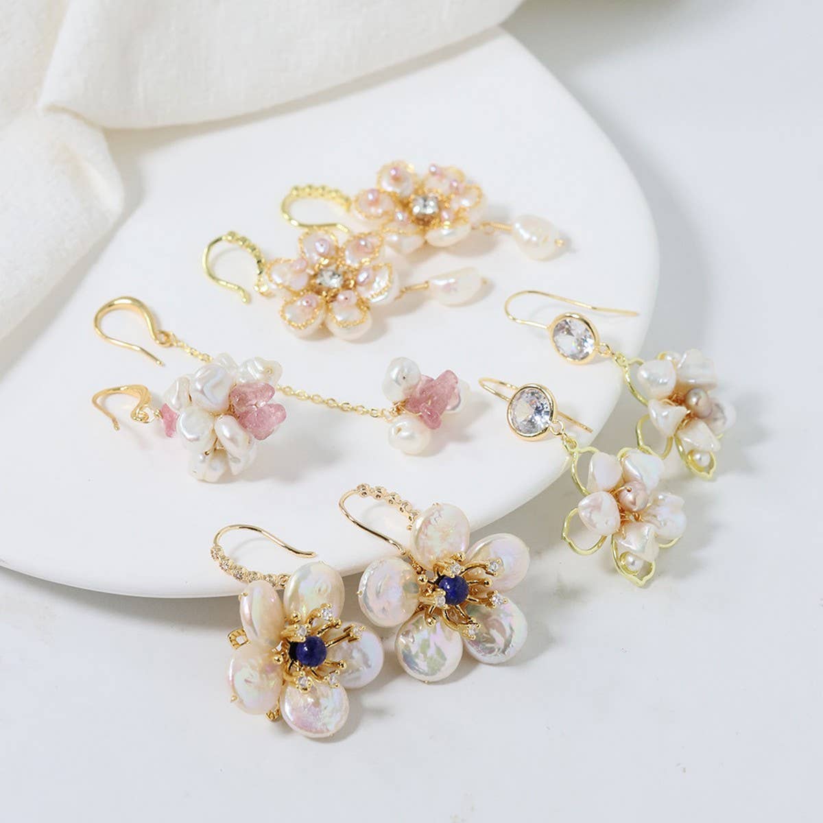 HIGH END FLOWER ANCIENT STYLE SWEET EARRINGS_CWAJE3770