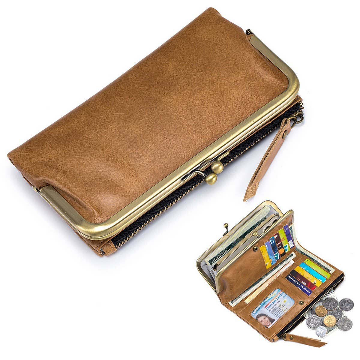 MULTIFUNCTIONAL LARGE CAPACITY LONG LEATHER WALLET_CWAB3750