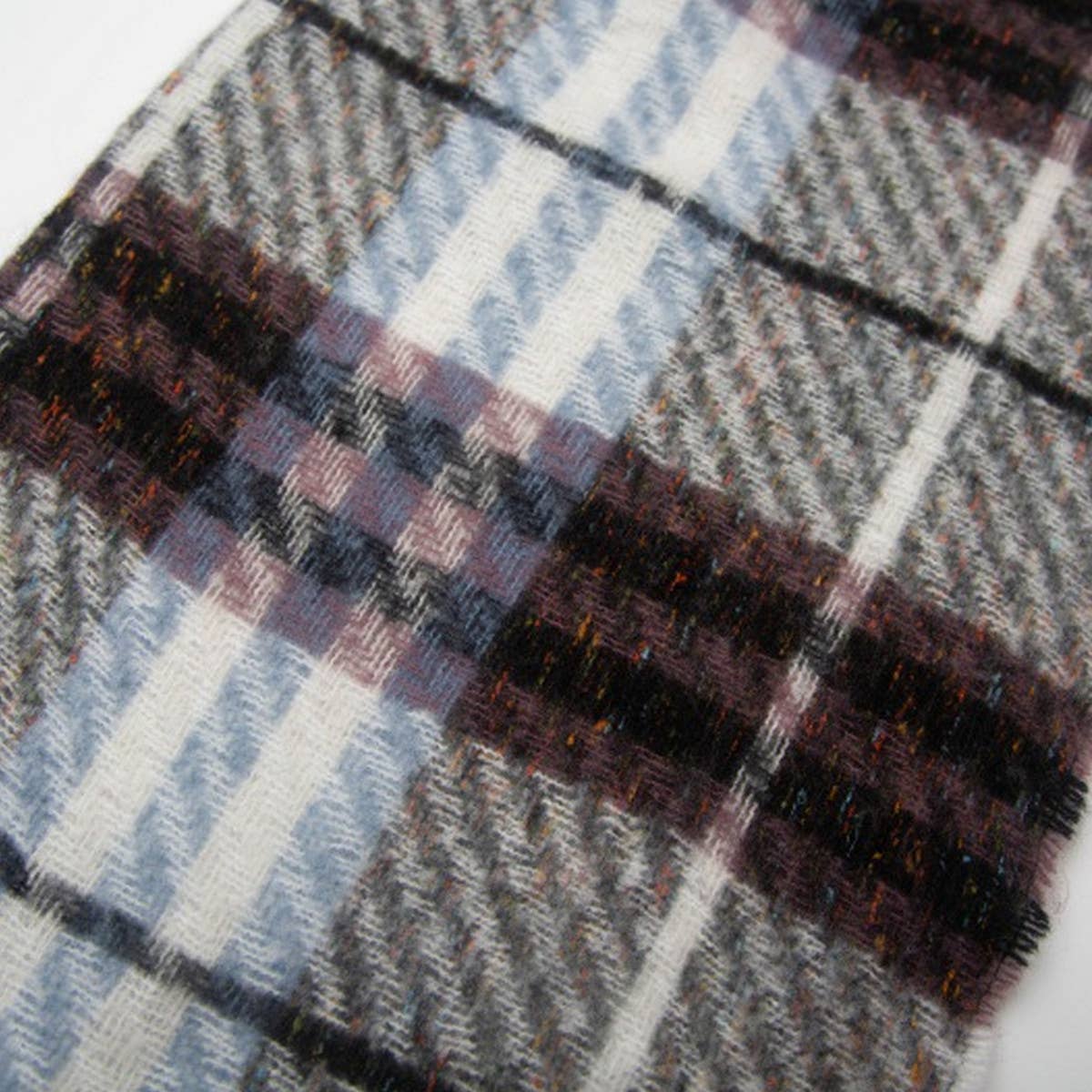 NEW TASSEL CHECKERED SCARF FOR FALL WINTER_CWASC0869