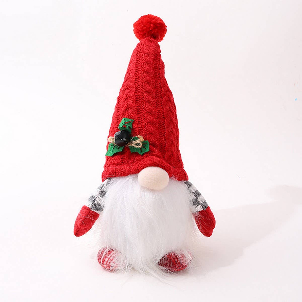 KNITTED HAT LUMINOUS RUDOLPH DOLL ORNAMENTS_CWMM2769