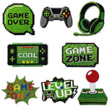 GREEN GAME CARTOON EMBROIDERED PATCH_CWMM4034