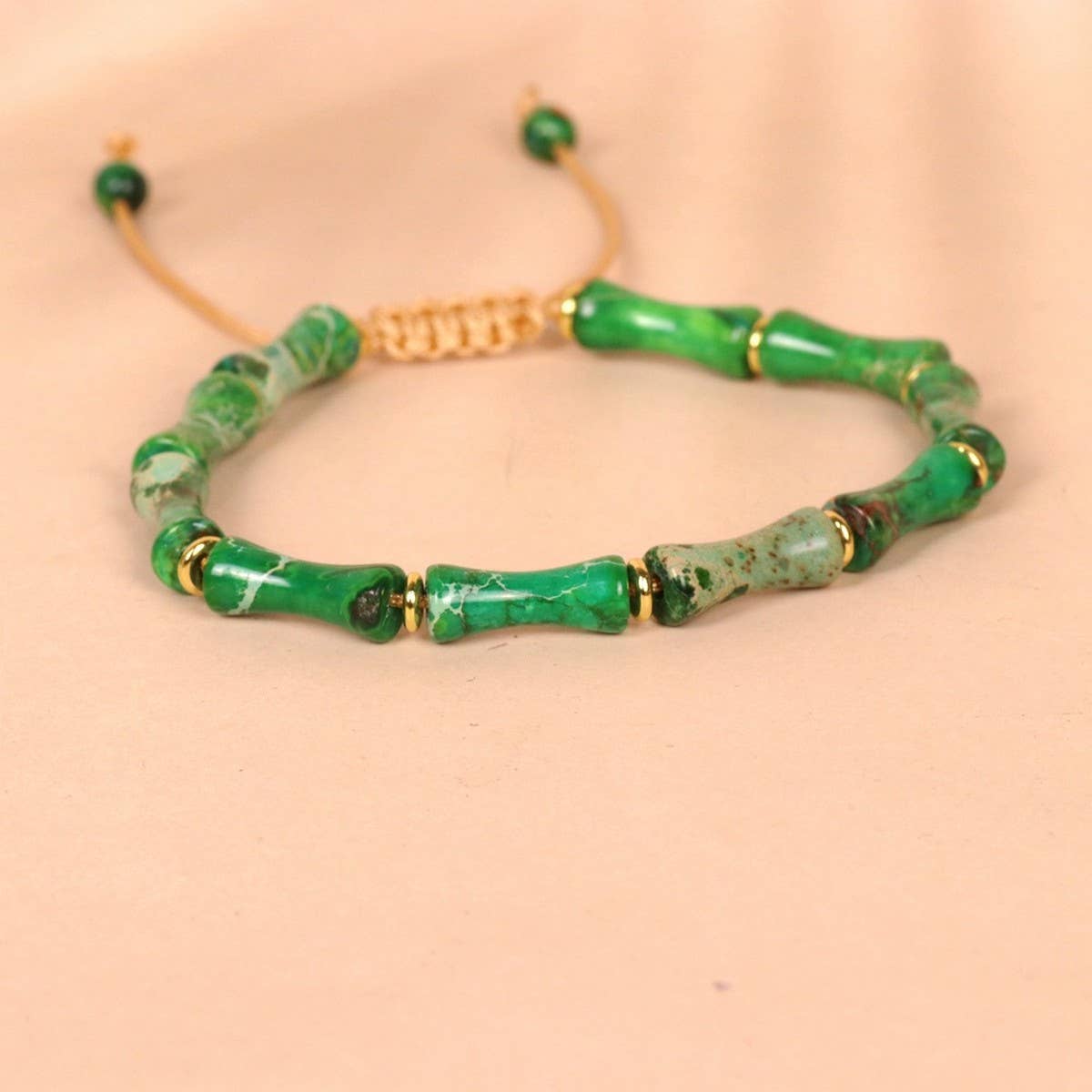BAMBOO SHAPE NATURAL STONE BRACELET_CWAJE3941