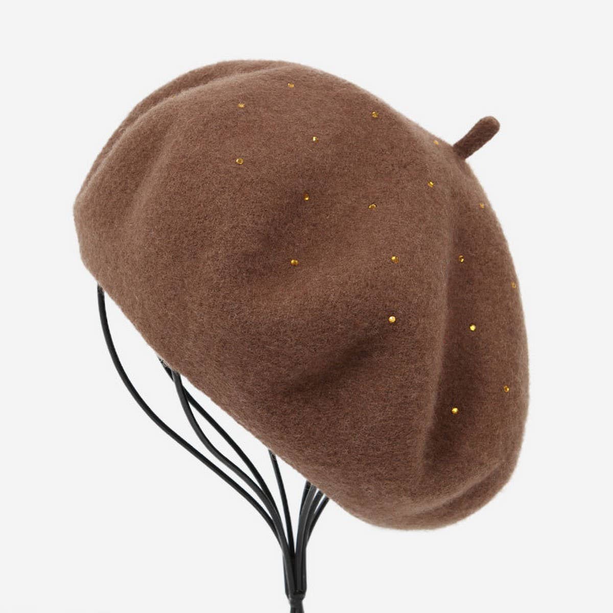 AUTUMN AND WINTER SIMPLE HOT DIAMOND COLORED BERET_CWAH1936