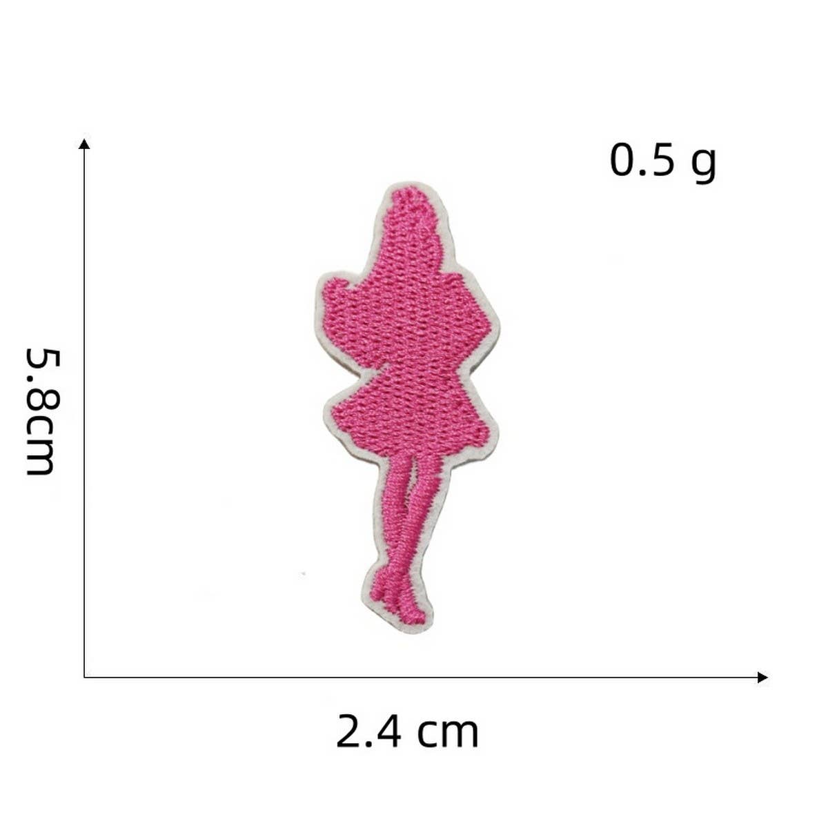 NEW PINK CARTOON EMBROIDERED CLOTH PATCH_CWMM4021