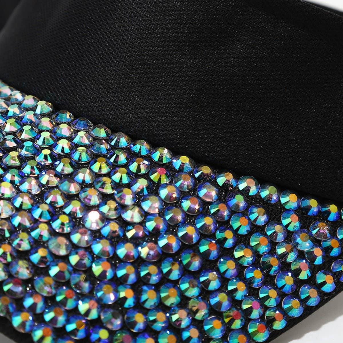 RHINESTONE VISOR HAT TRENDY SUNSHADE BASEBALL CAP_CWAH3291