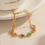 FASHION NATURAL STONE FANTASY CATS EYE BRACELET_CWAJE1901