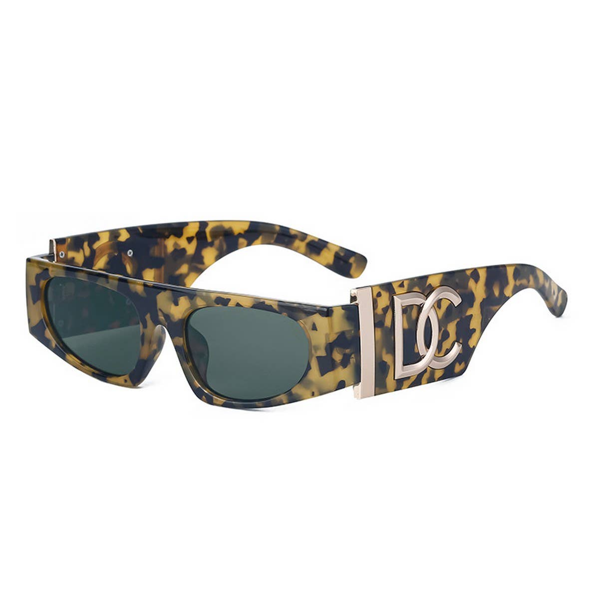 STEAMPUNK SMALL FRAME WIDE TEMPLE SUNGLASSES_CWASG0683