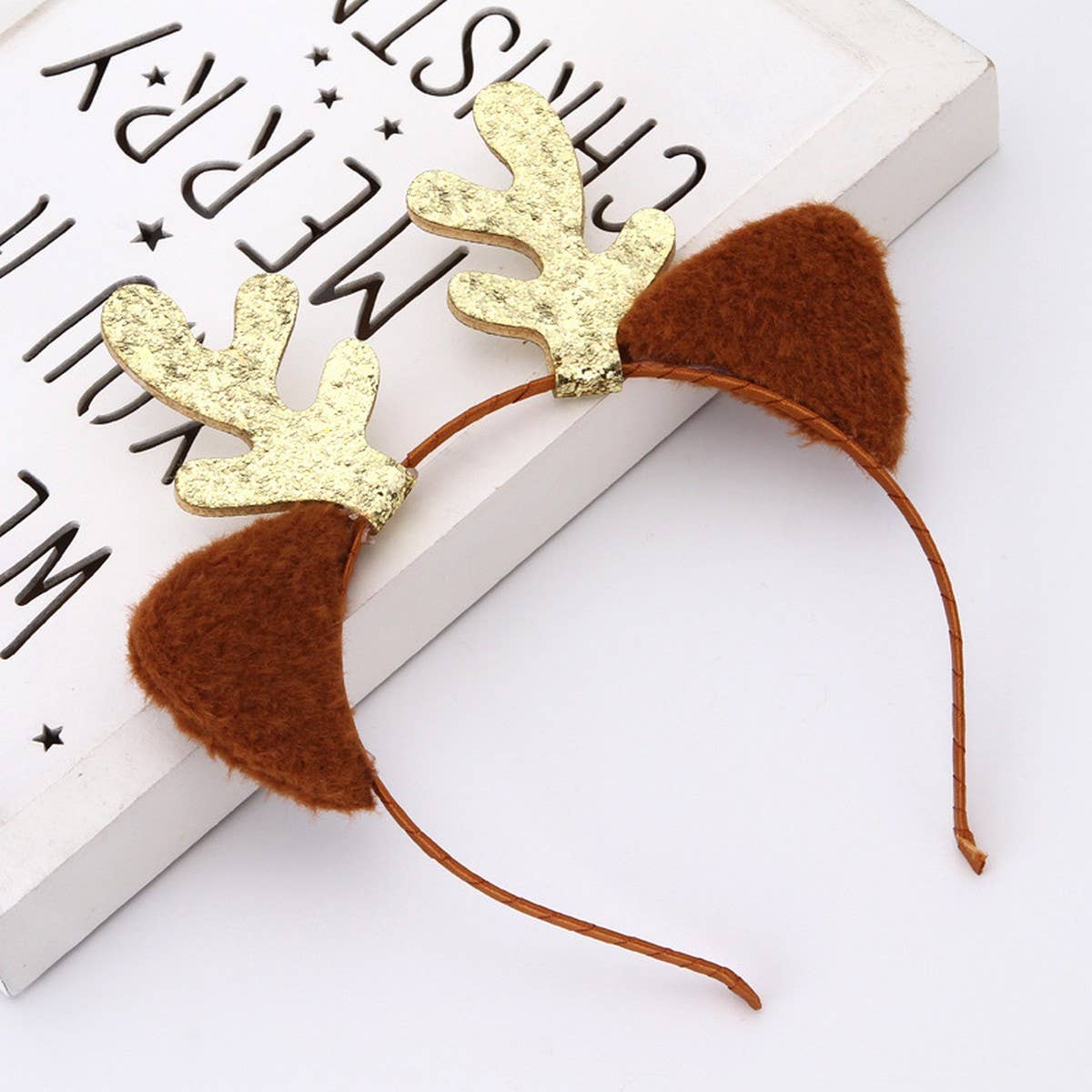 CHRISTMAS DEER ANTLER HEADBAND CAT EARS HEADBAND_CWAHA3426