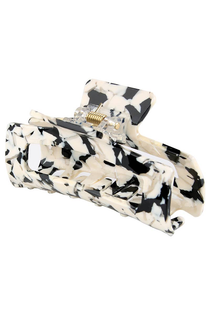 3 22 TORTOISE SHELL FLAT WOMENS HAIR CLAW CLIP_CWAHA0099