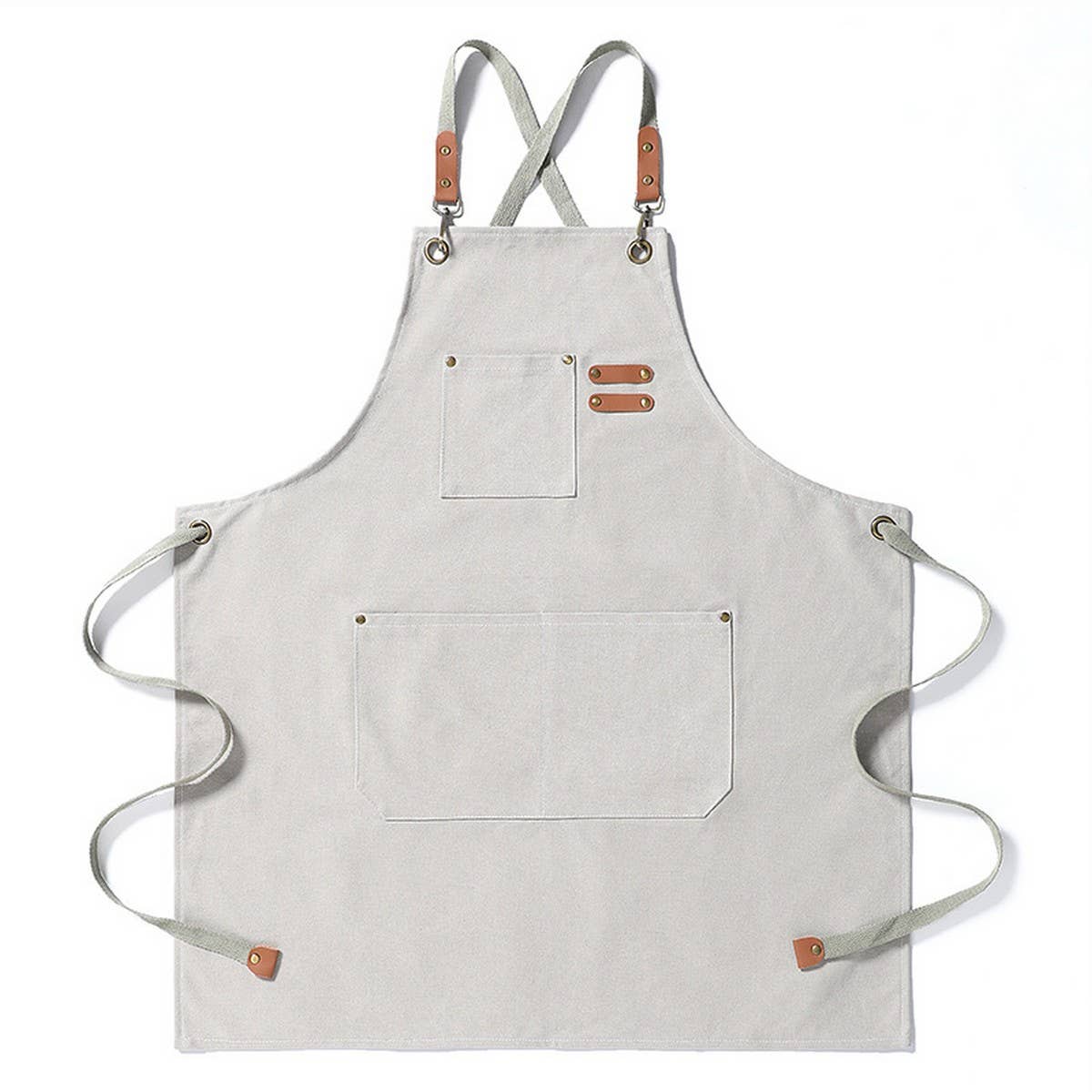 Cwmm1827_Canvas Household Apron Multi-Functional Work Apron