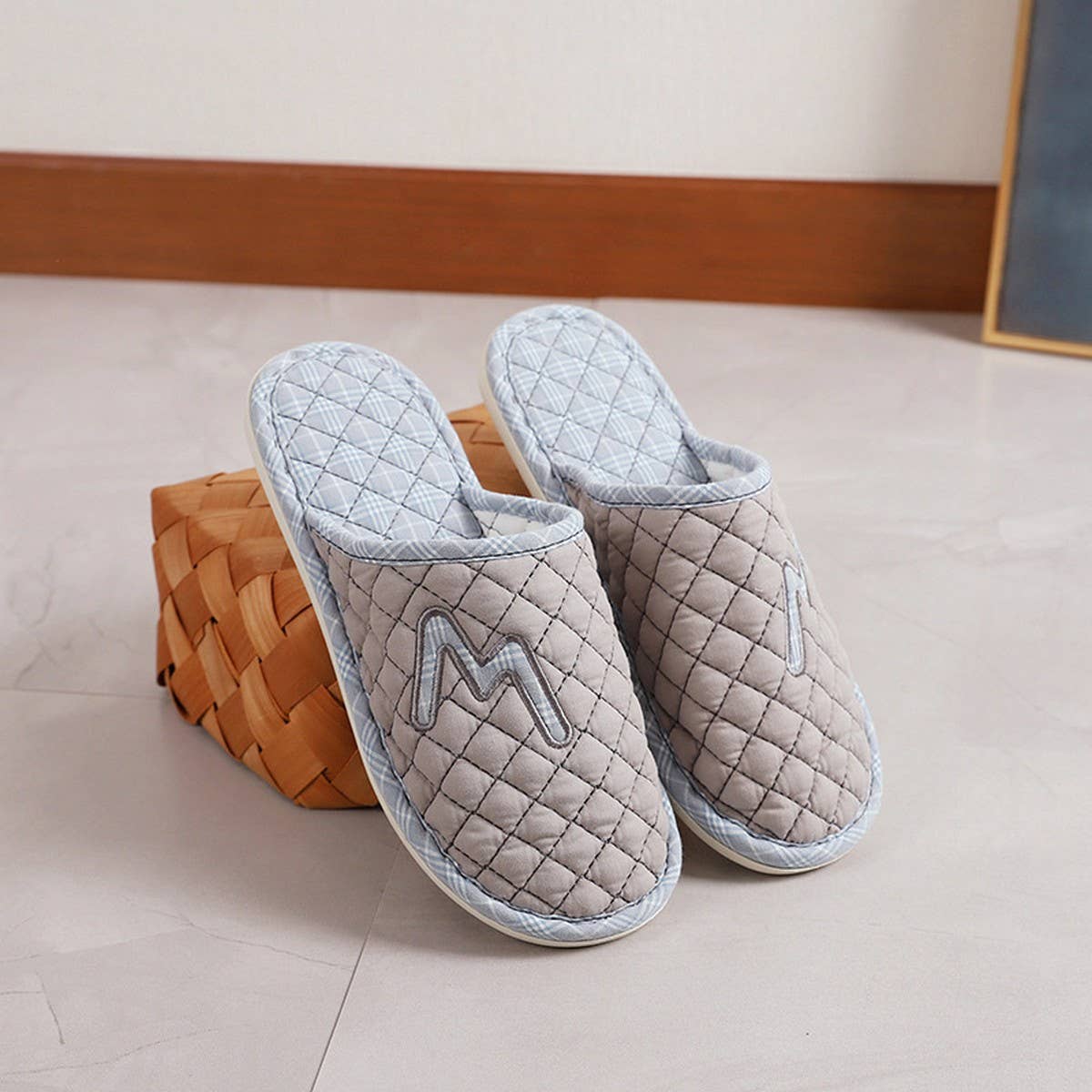 THICK COTTON PVC SOLE SILENT COUPLE SLIPPERS_CWSHF0211