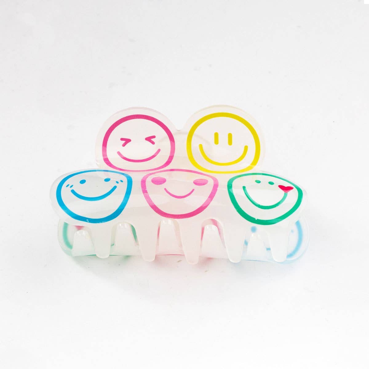 CARTOON SMILEY HAIR CLAW CUTE BACK HEAD CLIP_CWAHA0279