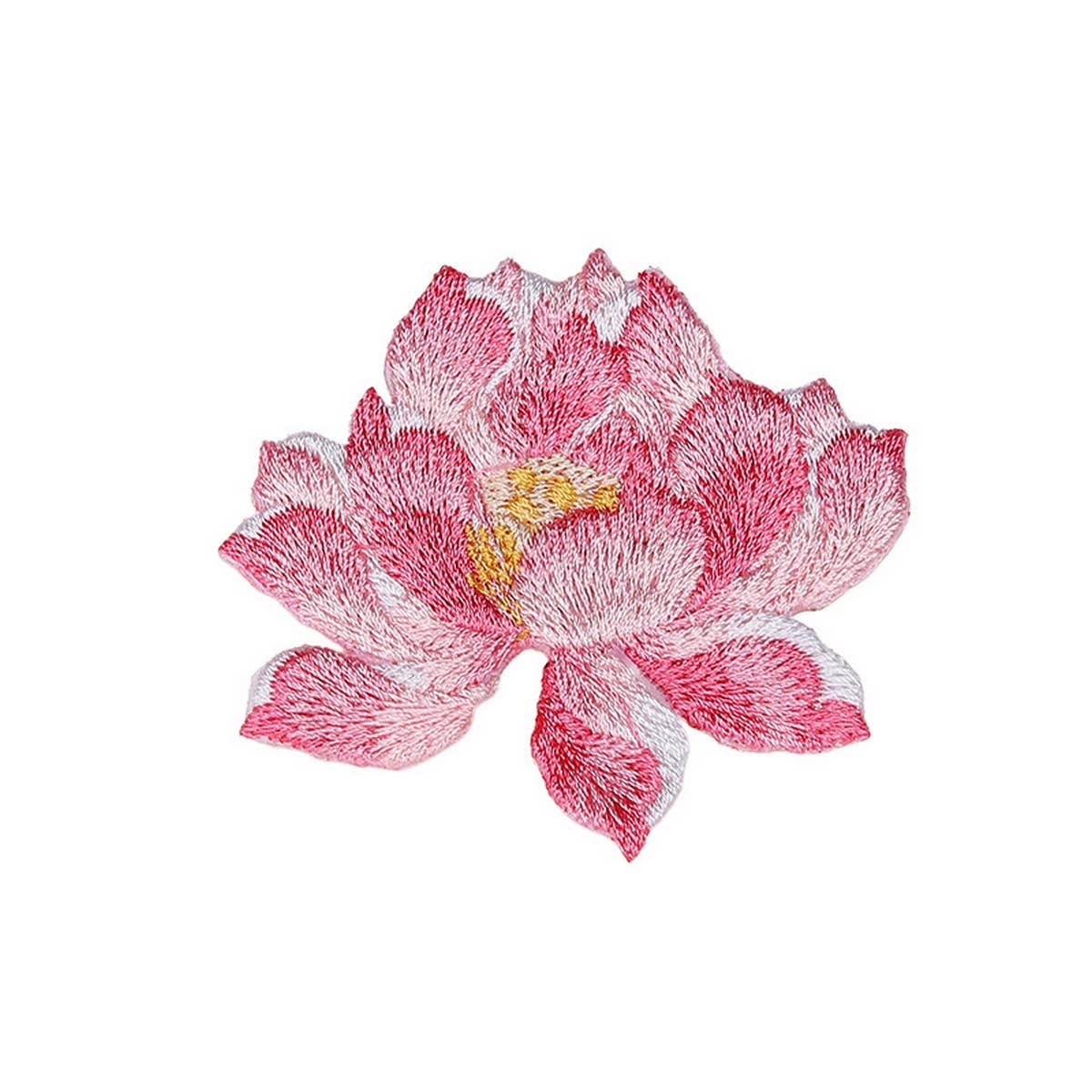 LOTUS FLOWER EMBROIDERED PATCH FOR STAIN REPAIR_CWMM5929