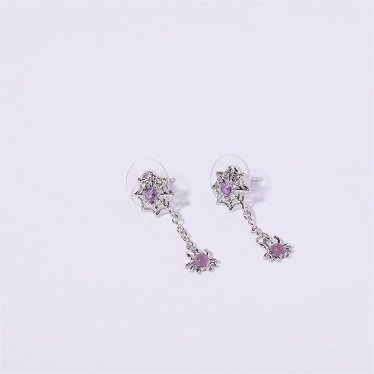 HALLOWEEN DEVIL SPIDER WITCH BAT HEART EARRINGS_CWAJE5085