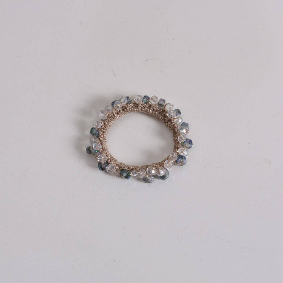 BOHO CRYSTAL HAIR TIE SIMPLE NEW GIRL ELASTIC BAND_CWAHA6766