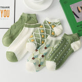 GREEN BOAT SOCKS BREATHABLE SUMMER COTTON SOCKS_CWMS0512