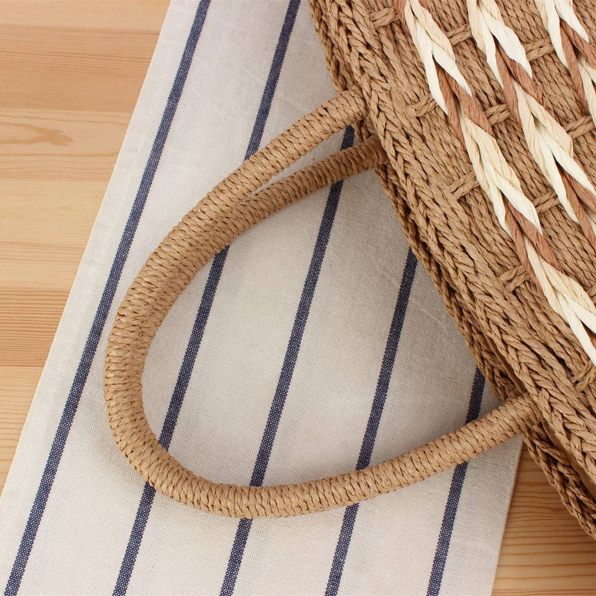 POPULAR SUMMER PORTABLE LARGE CAPACITY STRAW BAG_CWAB2100
