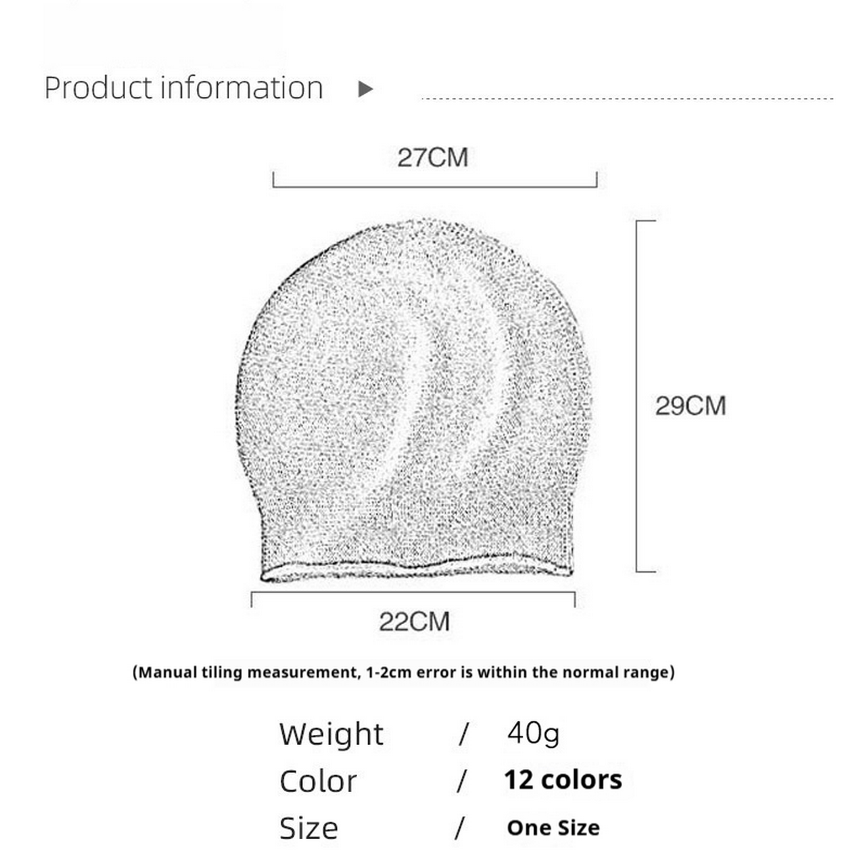 Womens Knit Beanie War Cashmere Cuffed Hat_Cwah3993