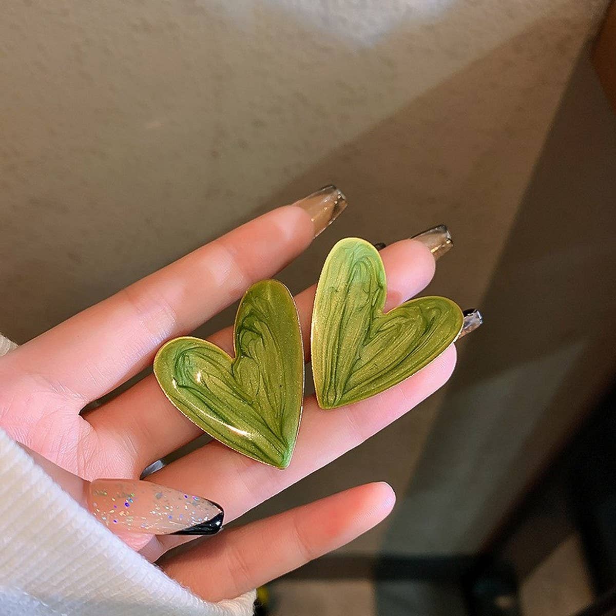 TEMPERAMENT DRIPPING OIL CANDY COLOR EARRINGS_CWAJE2068