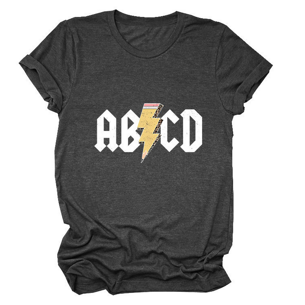 SUMMER NEW ARRIVAL PLUS SIZE TEE WITH LIGHTNING_CWTTS1476