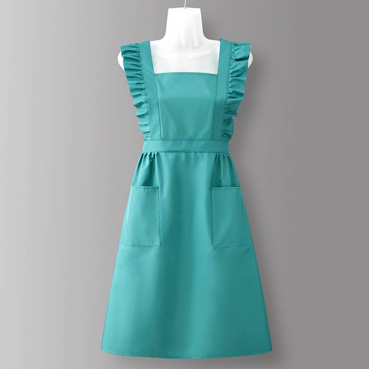 HOUNDSTOOTH SOLID COLOR WATERPROOF WORK APRON_CWMM6792