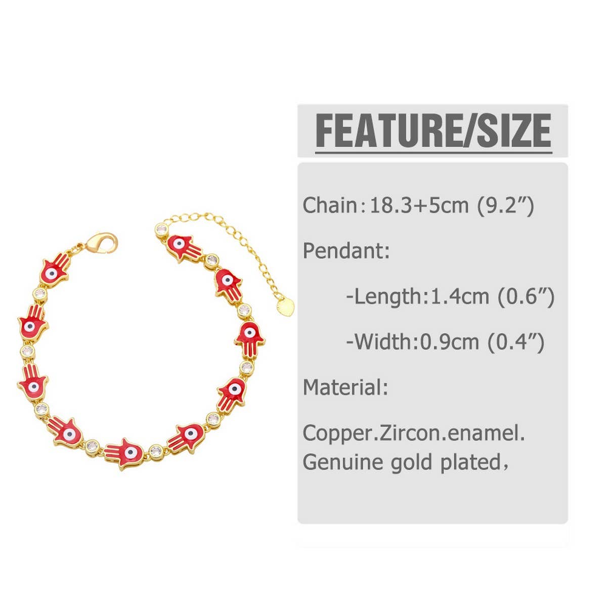 FASHION BOHEMIAN COLORFUL OIL DROPPING BRACELET_CWAJE0890