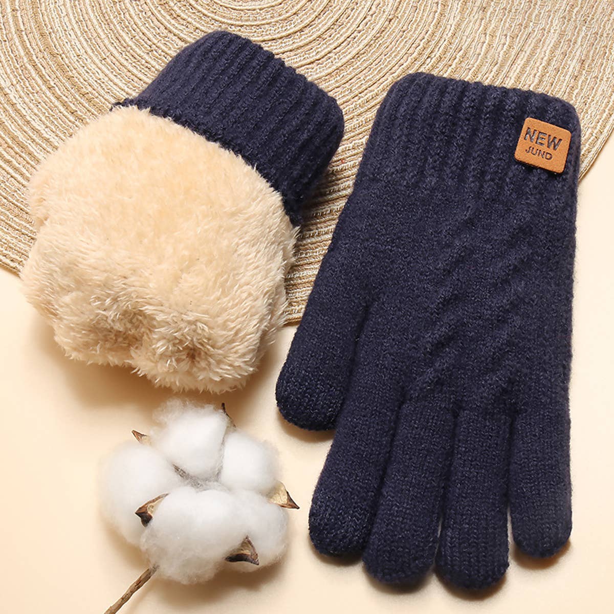 Thick Double-Layer Knitted Gloves_Cwag0116