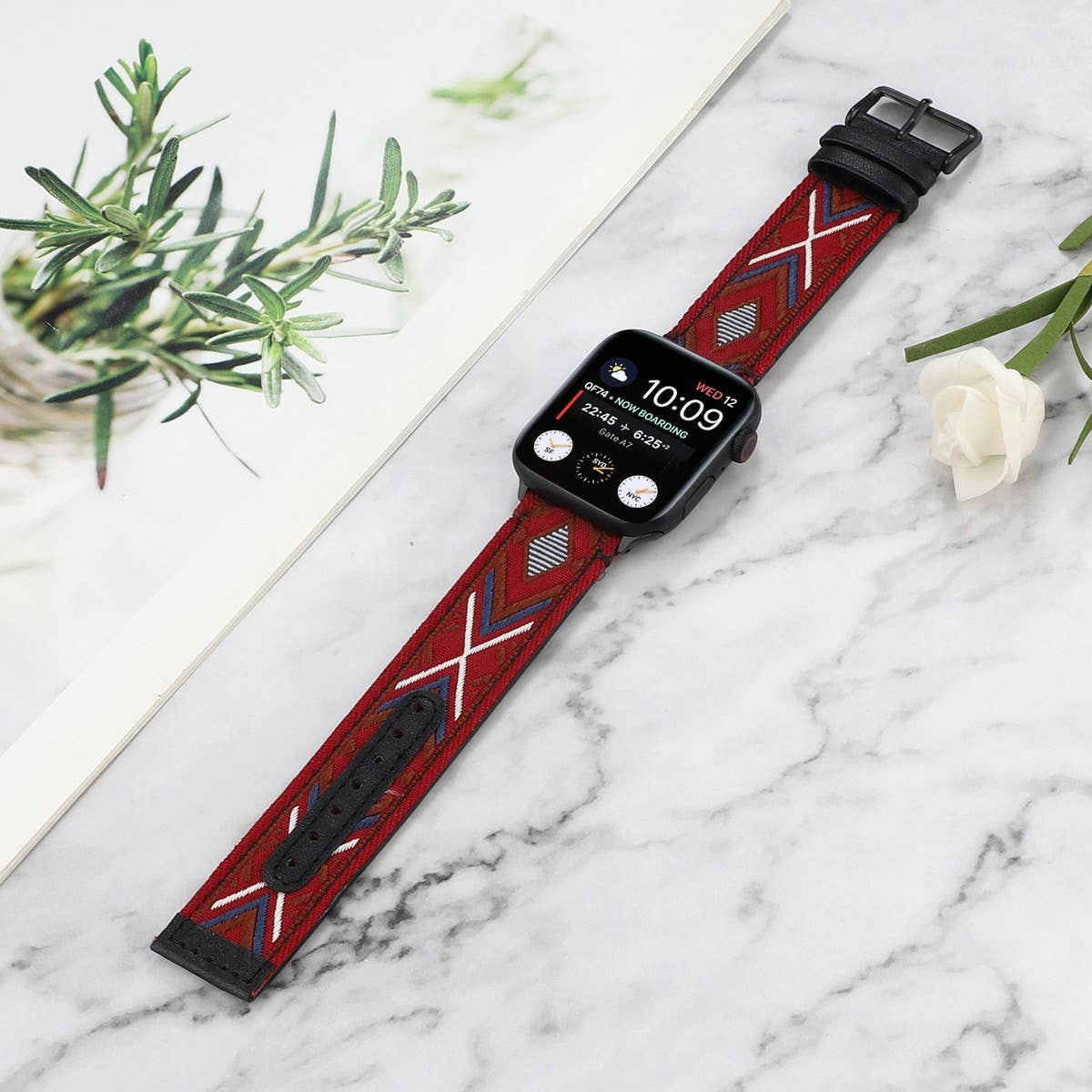 APPLE WATCH IWATCH9 ETHNIC STYLE LEATHER STRAP_CWWW0059