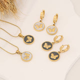 FASHIONABLE OIL DRIPPING BUTTERFLY NECKLACE_CWAHA0889