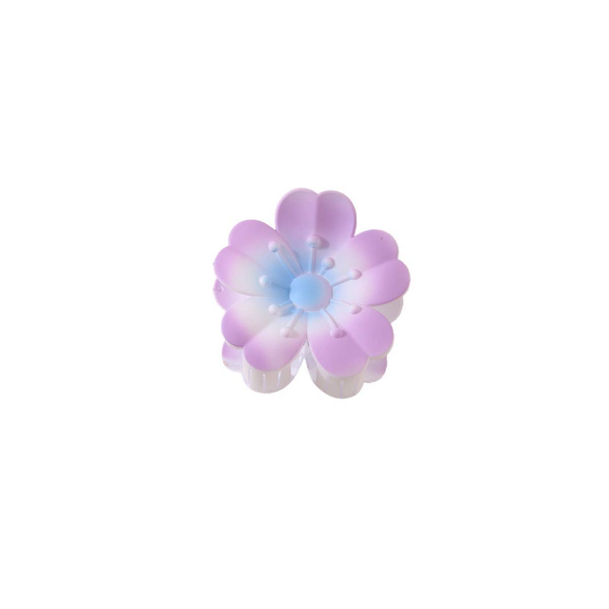 FLOWER GRADIENT HEART PETAL HAIR CLAW CLIPS_CWMM4991