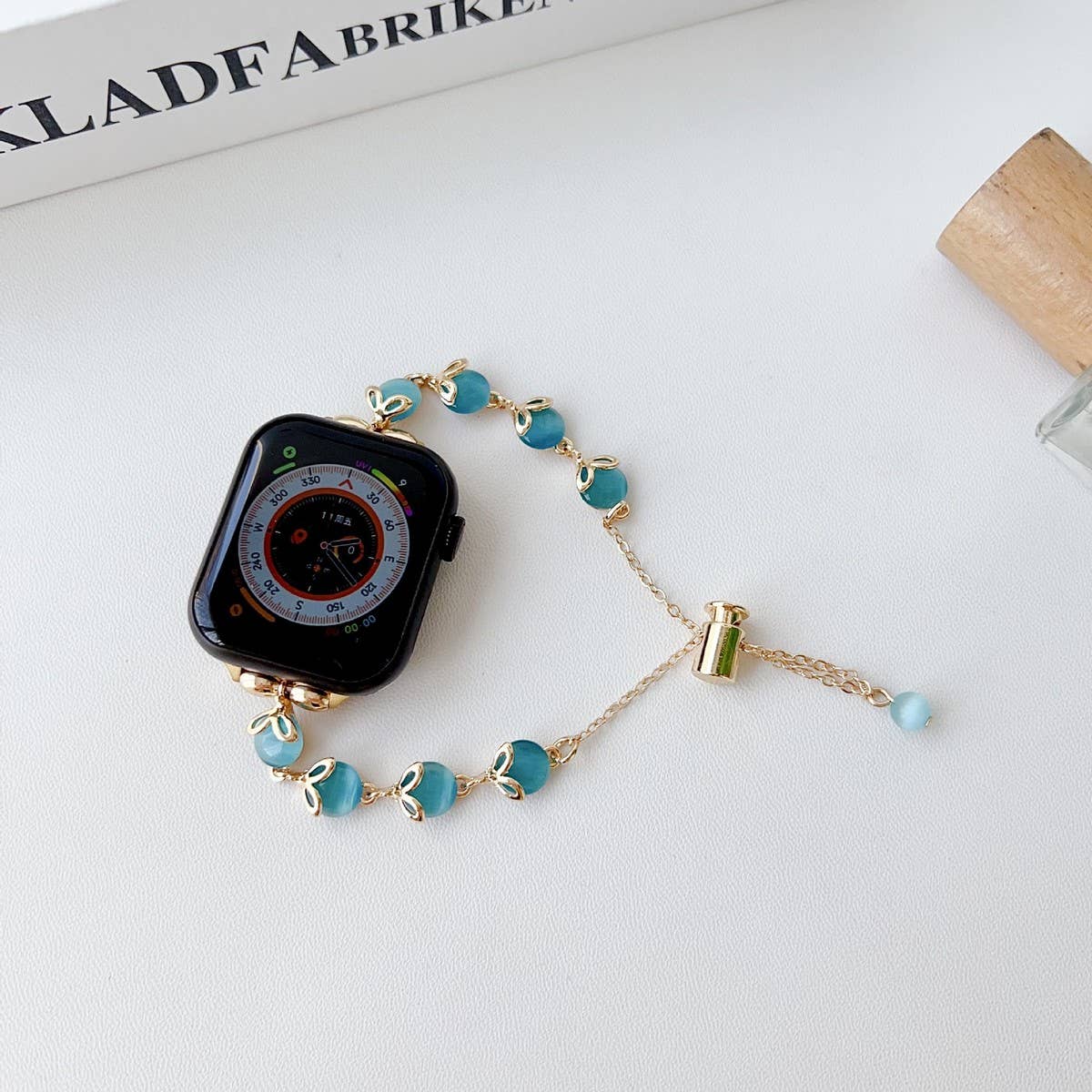 APPLE WATCH 9 CATS EYE METAL BRACELET STRAP_CWWW0064