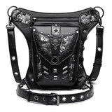 RETRO SKULL STEAMPUNK LEG BAG WALLET_CWAB0647