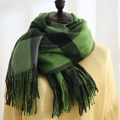 PLAID SCARF COZY FALL WINTER WRAP FOR WOMEN_CWASC0182