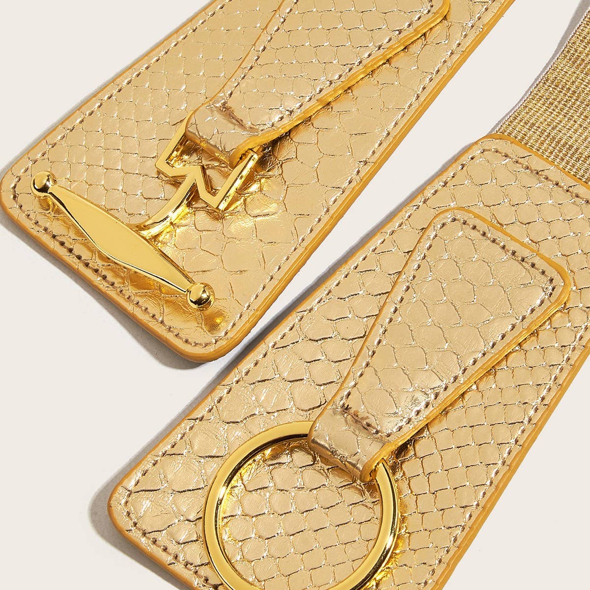 Cwabe0563_Solid Color Multi Functional Elastic Belt