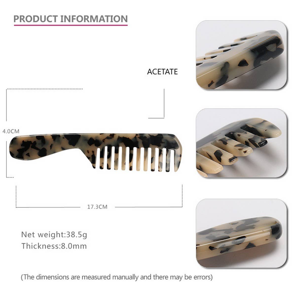 ACETIC ACID LEOPARD PRINT 8MM THICK BOARD COMB_CWAHA4180