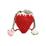 CUTE NEW CROCHET STRAWBERRY BAG_CWAB2399