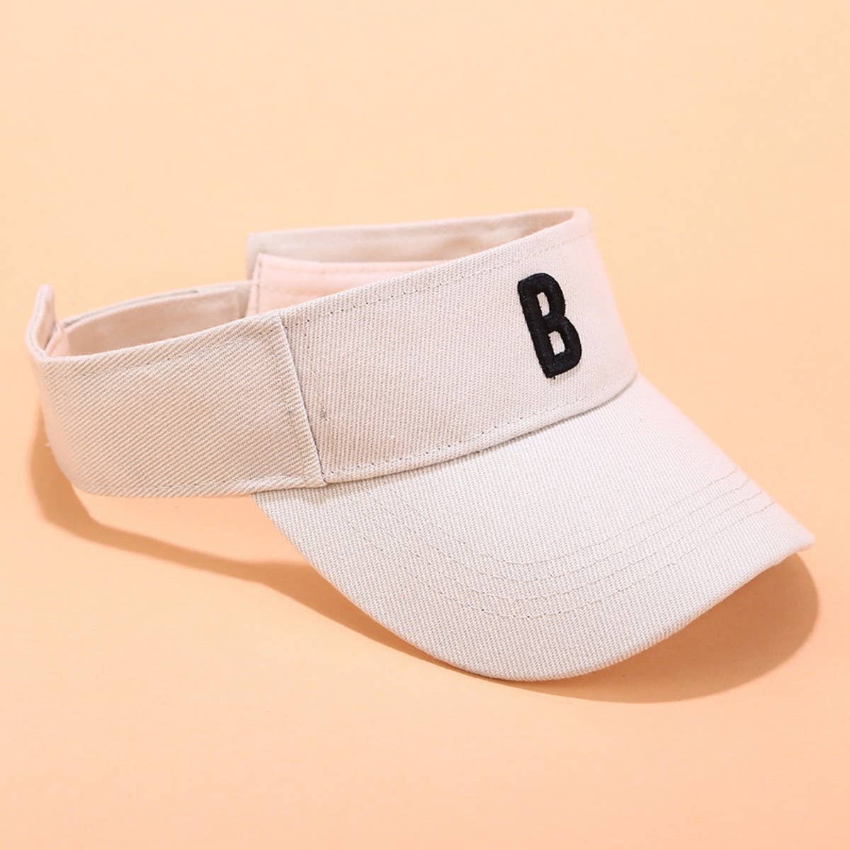 EMBROIDERED LETTER VISOR HAT SUMMER SUNSHADE CAP_CWAH3284