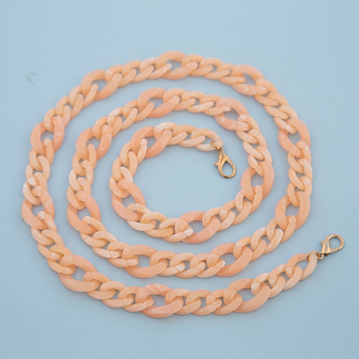 47IN ACRYLIC CROSSBODY CHAIN PHONE BAG STRAP_CWMM5102