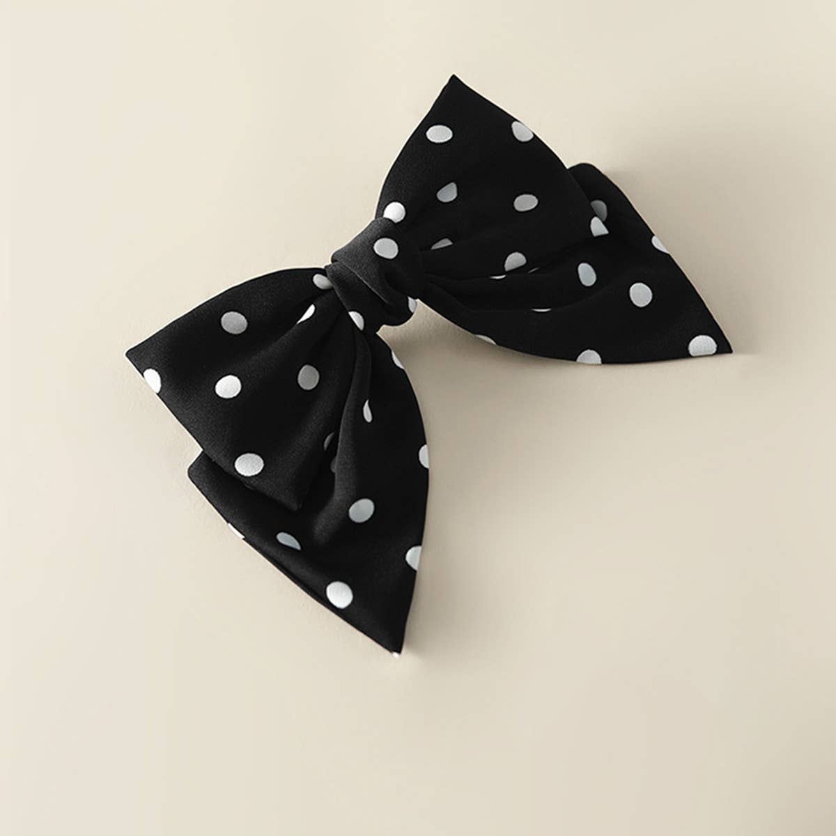 FASHIONABLE POLKA DOT HANDMADE BOW HAIRPIN_CWASC1055
